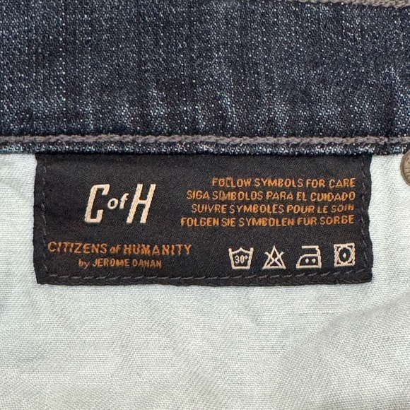 Citizens of Humanity Distressed Raw Hem Denim Shorts - Picture 5 of 8